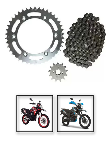 Kit De Sprocket Iron Box Cad Ref 520h-102l Italika Dm-150 22