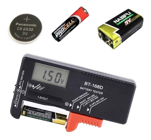 Tester Digital Probador De Baterias 1.5v / 9v Cod 3044