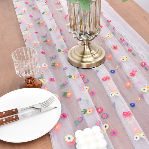 Table Runner Florals Easter Table Runner, Mesa Bordada De Tu