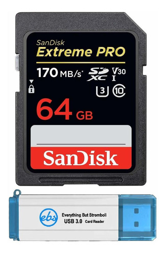 Sandisk Extreme Pro Sdxc Uh 64 Gb Funciona Camara Canon