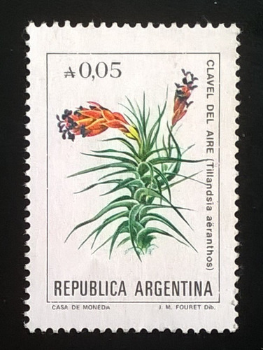 Argentina Flores, Sello Gj 2212 0.05 A Fluor 85 Mint L11089