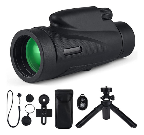 Telescopio Monocular Hd De 12x50 Con Resistente Al Agua, Con