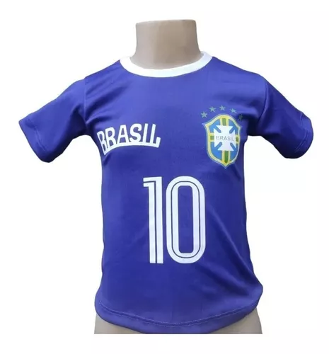 Camiseta Infantil Brasil Blusa Menino Menina Camisa Maj360