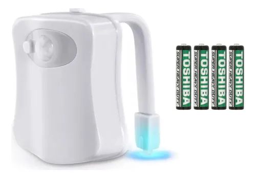 comprar Luz Led Sensor Movimiento El Inodoro Baño Water Multi Color