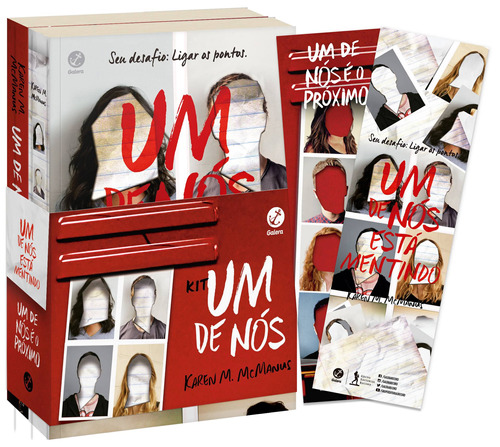 Kit Um de nós (acompanha marcadores), de McManus, Karen M.. Editora Record Ltda., capa mole em português, 2021