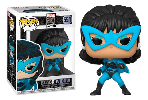 Black Widow Funko Pop Viuda Negra Marvel 80 Años