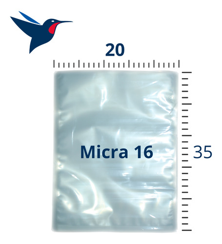 Embalagem A Vacuo 20x35x16 Np 100 Unidades