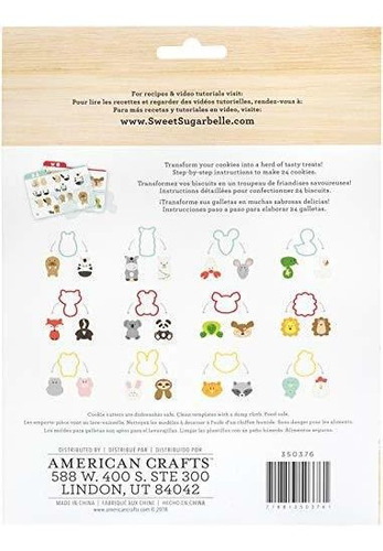 American Crafts 350376 Sb Cookie Cutter Set Animal Sh