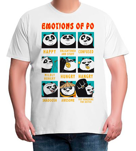 Camiseta G1 G2 G3 G4 Kung Fu Panda Emotions