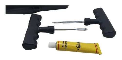 Imagem 5 de 6 de Kit Ferramenta Remendo Pneu Carro Sem Câmara + Maleta 29 Pçs
