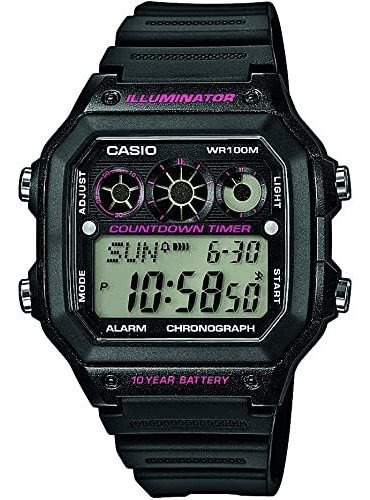 Reloj Casio Collection Ae-1300wh-1a2vef Para Hombre, Color