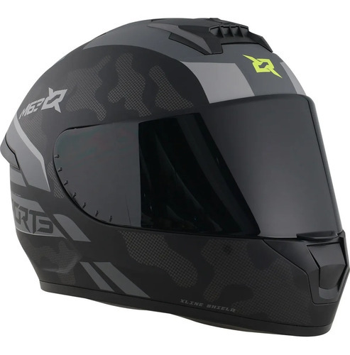 Casco X-sports M63 Comander - Omi Color Negro/gris Tamaño Del Casco S