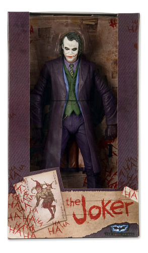 Neca - Figura De Acción The Dark Knight - The Joker (Heath Ledger) Escala 1/4 - 45 Cm