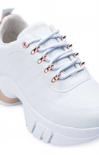 Imagem 3 de 6 de Tênis Feminino Ramarim Dad Chunky Sneaker 2180103 Rosa