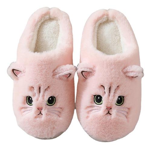 Pantuflas Cómodas De Gato Lindo Para Mujer Flexi Dama