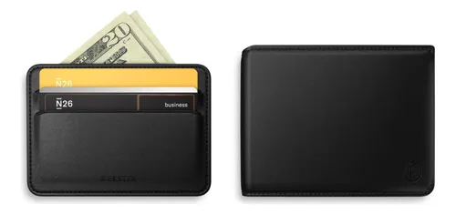 Cartera Ekster Modular Bifold Negra Minimalista