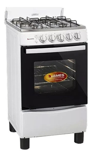 Cocina A Gas James Con Grill Electrico C 650 Mb Blanca (ch)