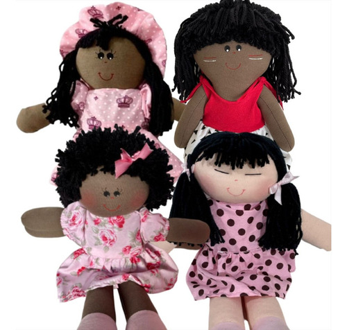 Kit 8 Boneca De Pano 30cm Diversidade De Modelos Envio 24h