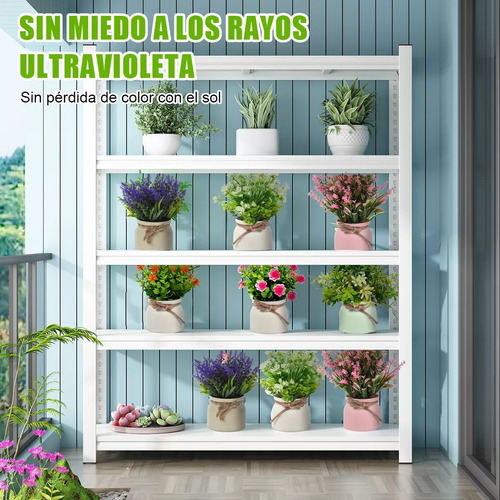 Plantas Artificiales Decorativas Macetas Flores Artificiales