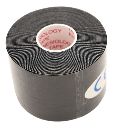 Cinta Kinesiologica Vendaje Tape Con Caja 5cmx5m Color Negro