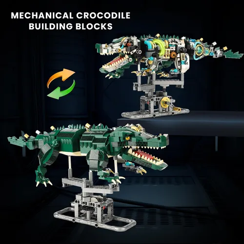 Yeechao Ideas Juego De Construcción Mecánico De Cocodrilo, Y