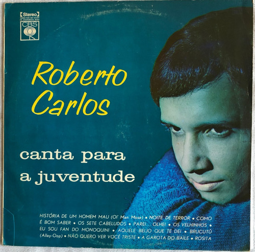 Lp Vinil Roberto Carlos Canta Para A Juventude. 1971.