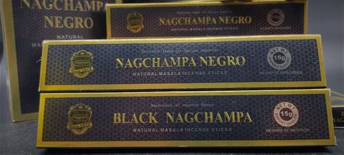 Incienso Masala Nag Champa Negro Anand X12 India Calidad  