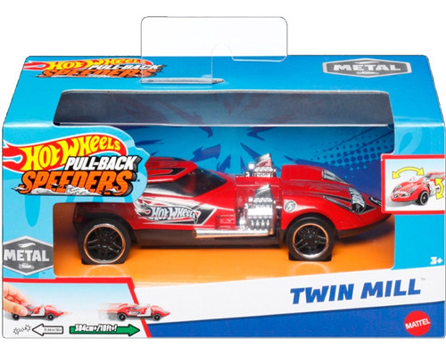 Hot Wheels Pullback Speeders 1pk Carro Tracción Escala 1:43 