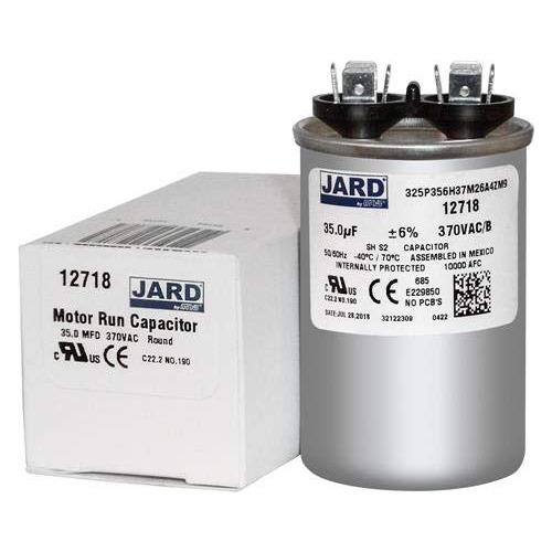 Capacitor De Arranque De Motor Redondo De 35mfd X 370v