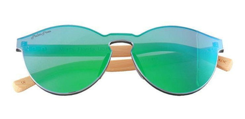 Lentes De Policarbonato Palmtree, Mxfrm-003, Green, Uv400, Lente Verde