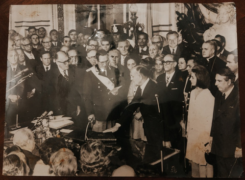 1973 Peron Presidente Fotografía Archivo De Prensa Argentina