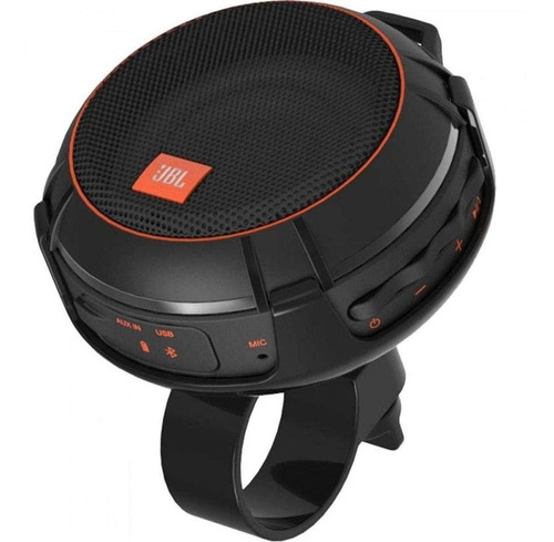 Imagen 1 de 10 de Parlante Portatil Jbl 5w Rms 10hs Ipx7 Inalamrico Bt Fm Bici