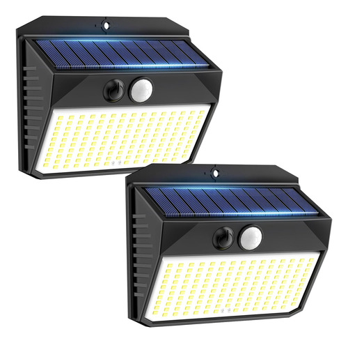 Luces Solares Exteriores 150 Led Con Sensor Movimiento, 3 Mo