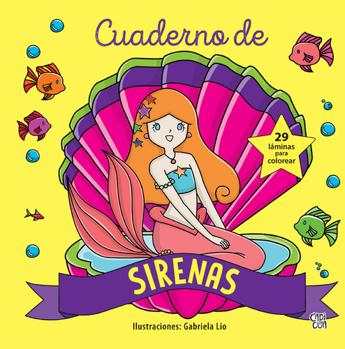 Cuaderno De Sirenas - 29 Laminas Para Colorear