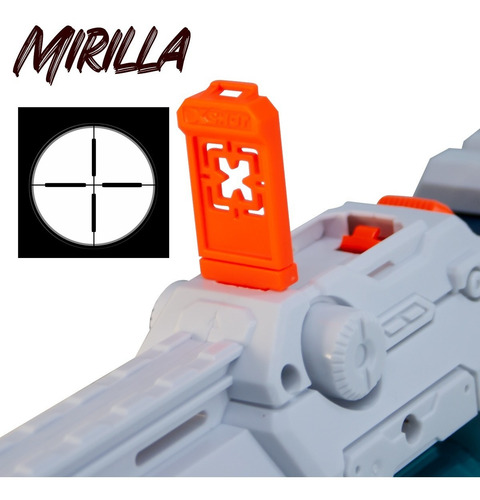 Imagen 8 de 10 de Ametralladora Lanza Dardos X-shot Turbo Fire 20mts + 48 Dard