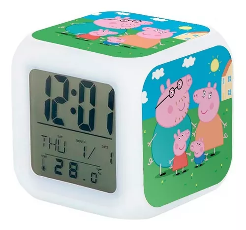 Reloj despertador proyector Peppa Pig