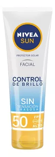Nivea Protector Solar Facial Sun Control De Brillo Fps 50