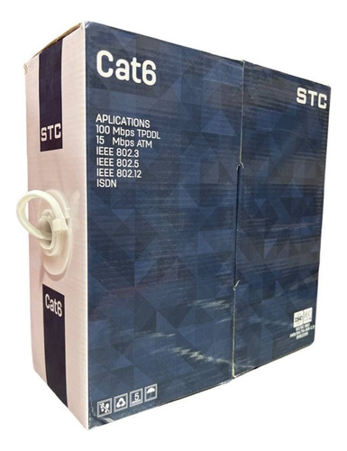Cable Utp Cat6 Bobina Caja 100 Metros Camara Redes Lan Cctv