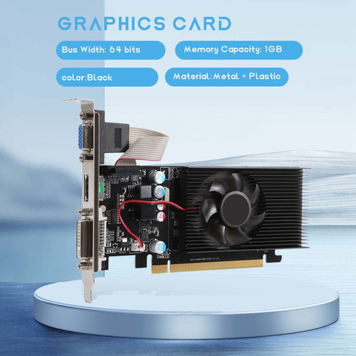 Placa Gráfica Gt210 1gb Ddr2 64bit Pcie 2.0 Compatível Com G