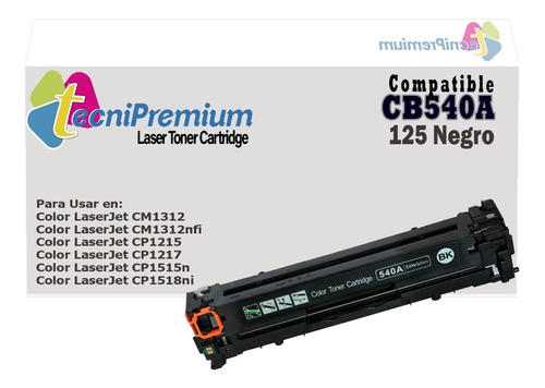 Toner Negro Generico 125a Para  Cp1215 Cm1312 Cp1515 Cp1518