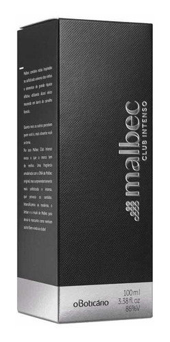 Malbec Club Intenso Desodorante Colônia 100ml Boticário