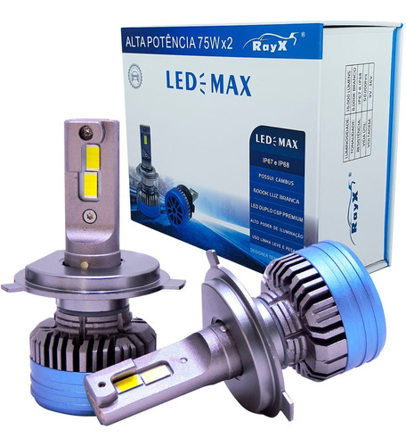 Ultra Led Max Rayx 15.000 Lumens 150w 6000k H16 12v 24v