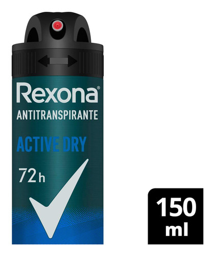 Desodorante Rexona Men Aero Antitranspirante Active 150ml