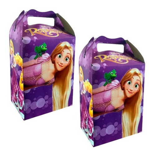 Enredados - Rapunzel -  Bolo Caja Dulcera Con 10 Piezas