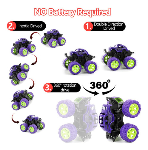Juguetes Monster Truck Doodle Buggy 4 Coches Para Niños