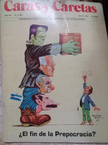 Revista  Caras Y Caretas   Nº 2188, Julio De 1982