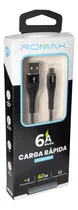 Comprar Cable Usb Romax Salida V8 1.2m Carga Rápida
