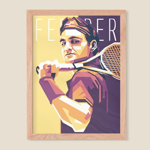 Cuadro Con Marco Roger Federer 01 - Frametastic!