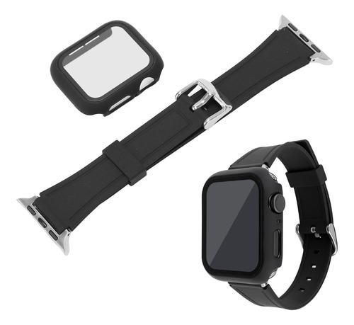 Correa Sport Deportiva Tpu Para Apple Watch 40mm Negro