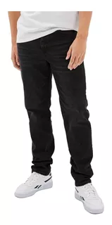 Jeans Airflex+ Athletic Straight Onyx American Eagle Hombre